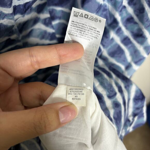 Chico's Blue Tie Dye Maxi Skirt Sz 3/XL - Picture 8 of 14